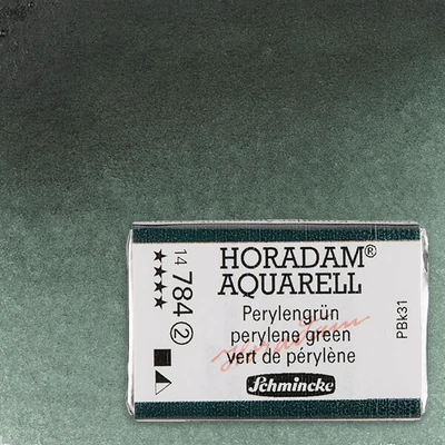 Schmincke Horadam akvarellfesték, 1/1 szilkés - 784, perylene green