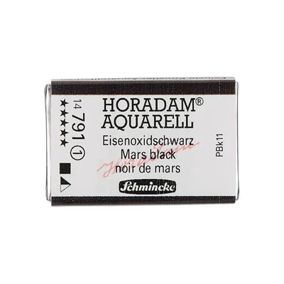 Schmincke Horadam akvarellfesték, 1/1 szilkés, granuláló - 791, mars black