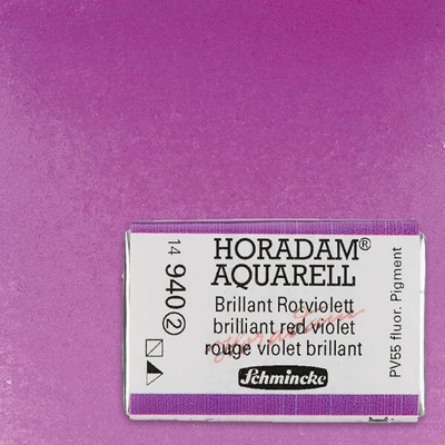 Schmincke Horadam akvarellfesték, 1/1 szilkés - 940, brilliant red violet