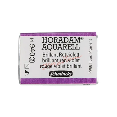 Schmincke Horadam akvarellfesték, 1/1 szilkés - 940, brilliant red violet
