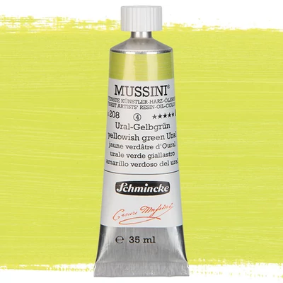 Schmincke Mussini olajfesték, 35 ml - 208, yellowish green ural
