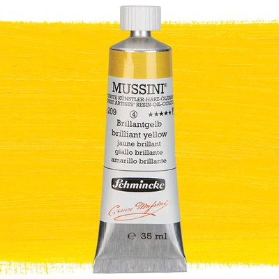 Schmincke Mussini olajfesték, 35 ml - 209, brilliant yellow