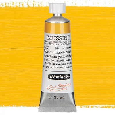 Schmincke Mussini olajfesték, 35 ml - 221, vanadium yellow deep
