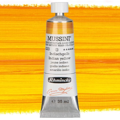 Schmincke Mussini olajfesték, 35 ml - 223, indian yellow