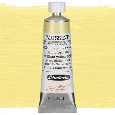 Schmincke Mussini olajfesték, 35 ml - 224, brilliant yellow light