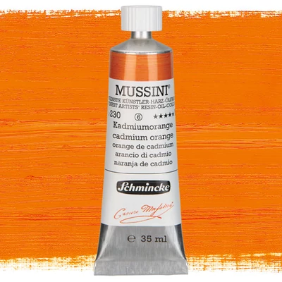 Schmincke Mussini olajfesték, 35 ml - 230, cadmium orange