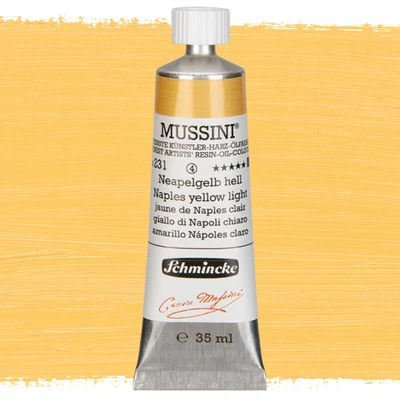 Schmincke Mussini olajfesték, 35 ml - 231, naples yellow light