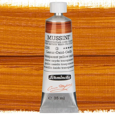 Schmincke Mussini olajfesték, 35 ml - 236, translucent yellow oxide