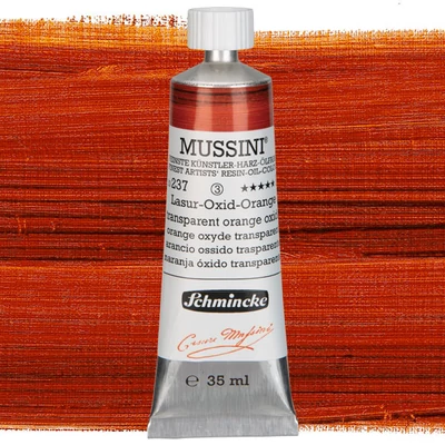 Schmincke Mussini olajfesték, 35 ml - 237, translucent orange oxide