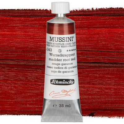 Schmincke Mussini olajfesték, 35 ml - 343, madder root red