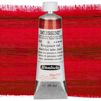 Schmincke Mussini olajfesték, 35 ml - 346, madder lake dark