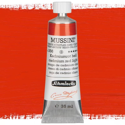 Schmincke Mussini olajfesték, 35 ml - 356, cadmium red light