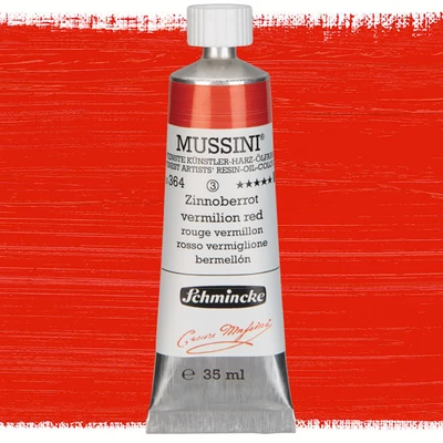 Schmincke Mussini olajfesték, 35 ml - 364, vermilion red
