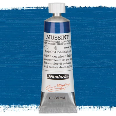 Schmincke Mussini olajfesték, 35 ml - 475, cobalt-cerulean blue