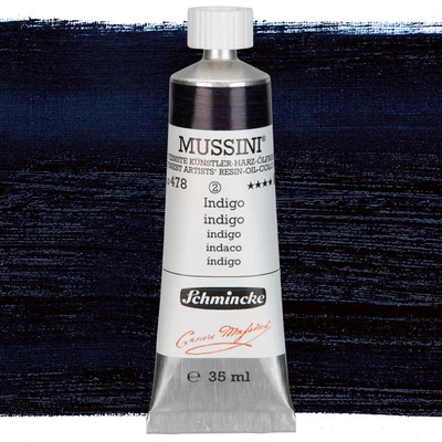 Schmincke Mussini olajfesték, 35 ml - 478, indigo