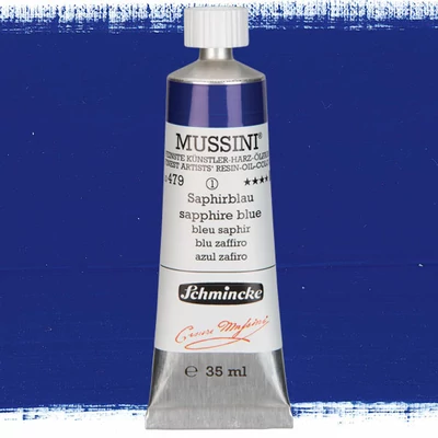 Schmincke Mussini olajfesték, 35 ml - 479, sapphire blue