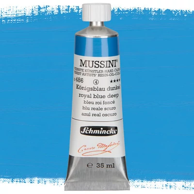 Schmincke Mussini olajfesték, 35 ml - 486, royal blue deep