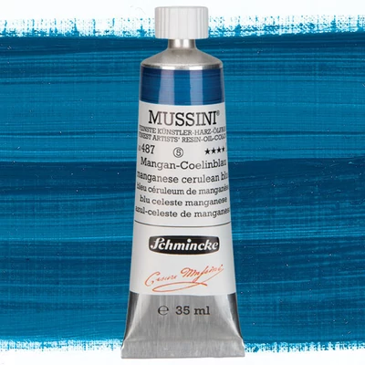 Schmincke Mussini olajfesték, 35 ml - 487, manganese cerulean blue