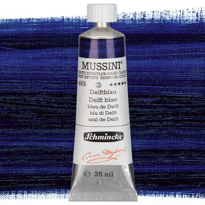 Schmincke Mussini olajfesték, 35 ml - 493, delft blau