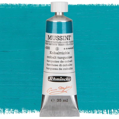 Schmincke Mussini olajfesték, 35 ml - 498, cobalt turquoise