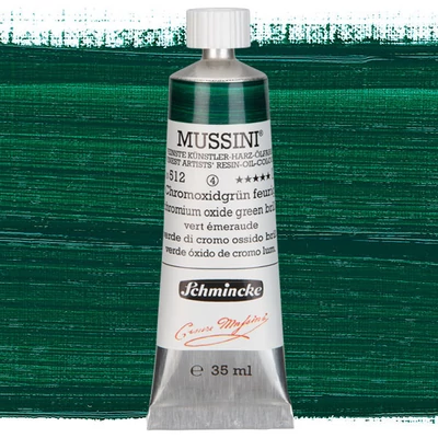 Schmincke Mussini olajfesték, 35 ml - 512, chromium oxide green brilliant