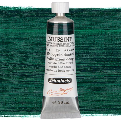 Schmincke Mussini olajfesték, 35 ml - 518, helio green deep