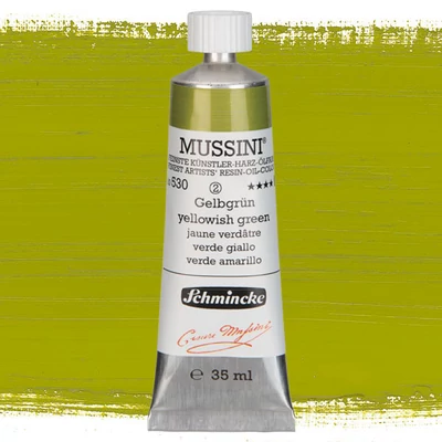 Schmincke Mussini olajfesték, 35 ml - 530, yellowish green
