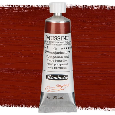 Schmincke Mussini olajfesték, 35 ml - 647, pompeiian red