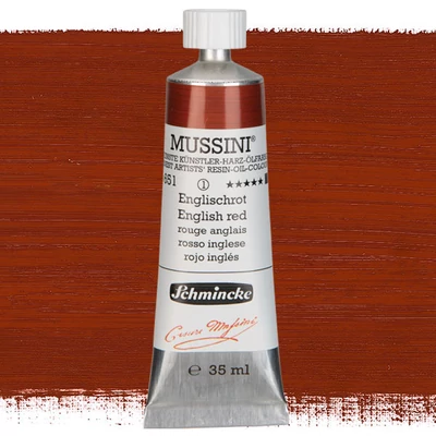 Schmincke Mussini olajfesték, 35 ml - 651, english red