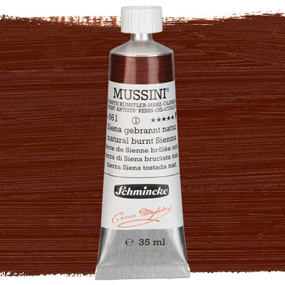 Schmincke Mussini olajfesték, 35 ml - 661, natural burnt sienna