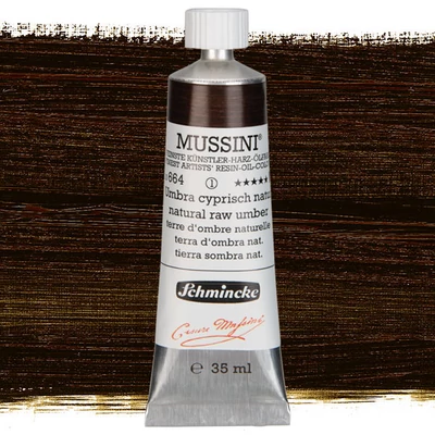 Schmincke Mussini olajfesték, 35 ml - 664, natural raw umber
