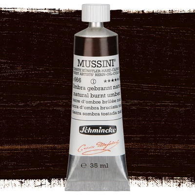 Schmincke Mussini olajfesték, 35 ml - 666, natural burnt umber