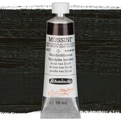 Schmincke Mussini olajfesték, 35 ml - 667, vandyck brown