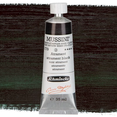 Schmincke Mussini olajfesték, 35 ml - 779, atrament black