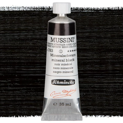 Schmincke Mussini olajfesték, 35 ml - 783, mineral black