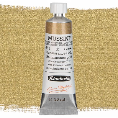 Schmincke Mussini olajfesték, 35 ml - 861, renaissance gold