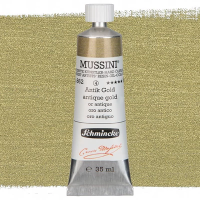 Schmincke Mussini olajfesték, 35 ml - 862, antique gold