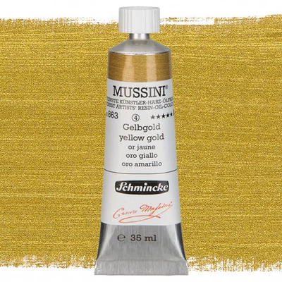 Schmincke Mussini olajfesték, 35 ml - 863, yellow gold