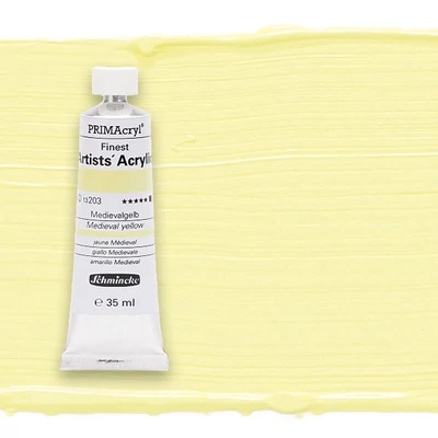 Schmincke PRIMAcryl akrilfesték, 35 ml - 203, medieval yellow
