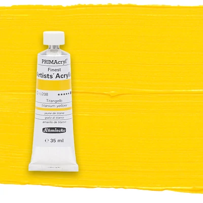 Schmincke PRIMAcryl akrilfesték, 35 ml - 208, titanium yellow