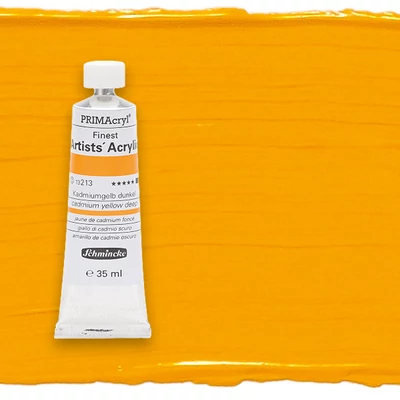 Schmincke PRIMAcryl akrilfesték, 35 ml - 213, cadmium yellow deep