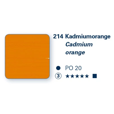 Schmincke PRIMAcryl akrilfesték, 35 ml - 214, cadmium orange
