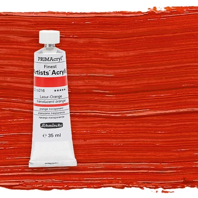 Schmincke PRIMAcryl akrilfesték, 35 ml - 216, translucent orange