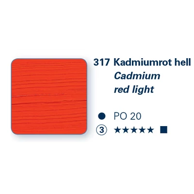 Schmincke PRIMAcryl akrilfesték, 35 ml - 317, cadmium red light