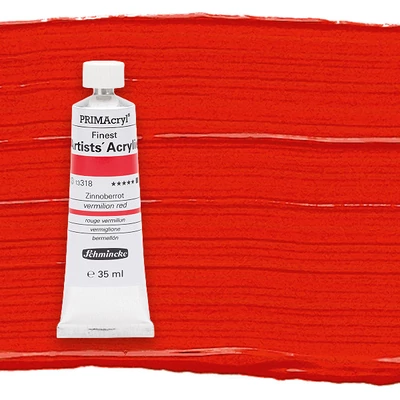Schmincke PRIMAcryl akrilfesték, 35 ml - 318, vermilion red
