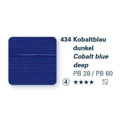 Schmincke PRIMAcryl akrilfesték, 35 ml - 434, cobalt blue deep