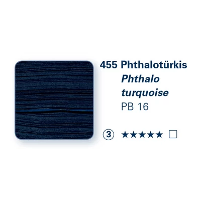 Schmincke PRIMAcryl akrilfesték, 35 ml - 455, phthalo turquoise