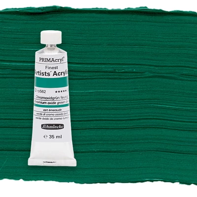 Schmincke PRIMAcryl akrilfesték, 35 ml - 562, chromium oxide green brilliant