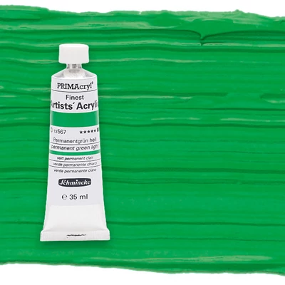 Schmincke PRIMAcryl akrilfesték, 35 ml - 567, permanent green light