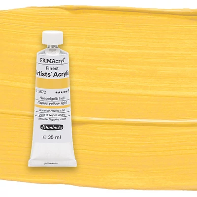 Schmincke PRIMAcryl akrilfesték, 35 ml - 672, naples yellow light